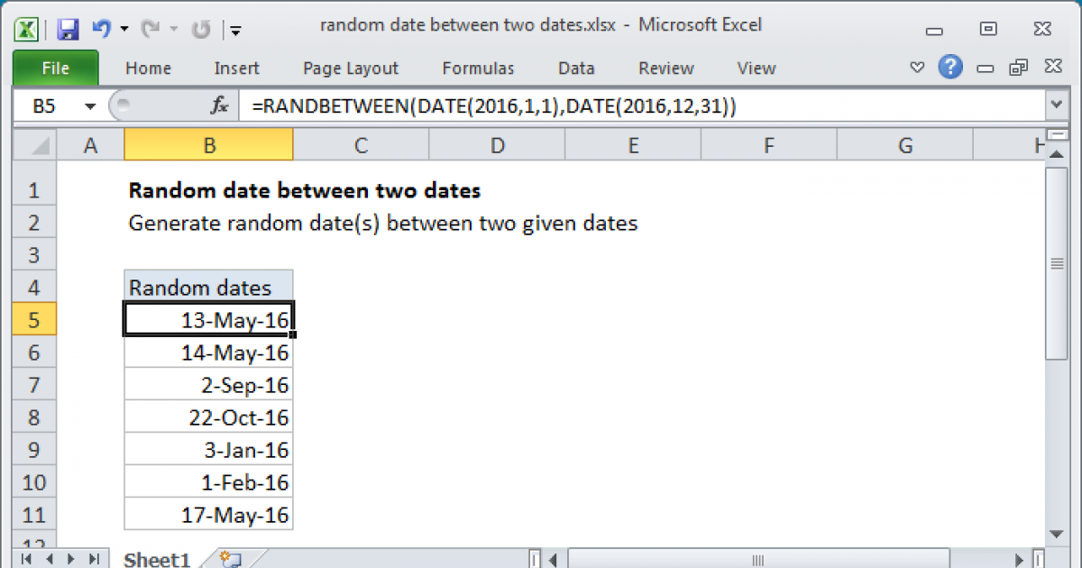 random-date-between-two-dates-excel-formula-exceljet